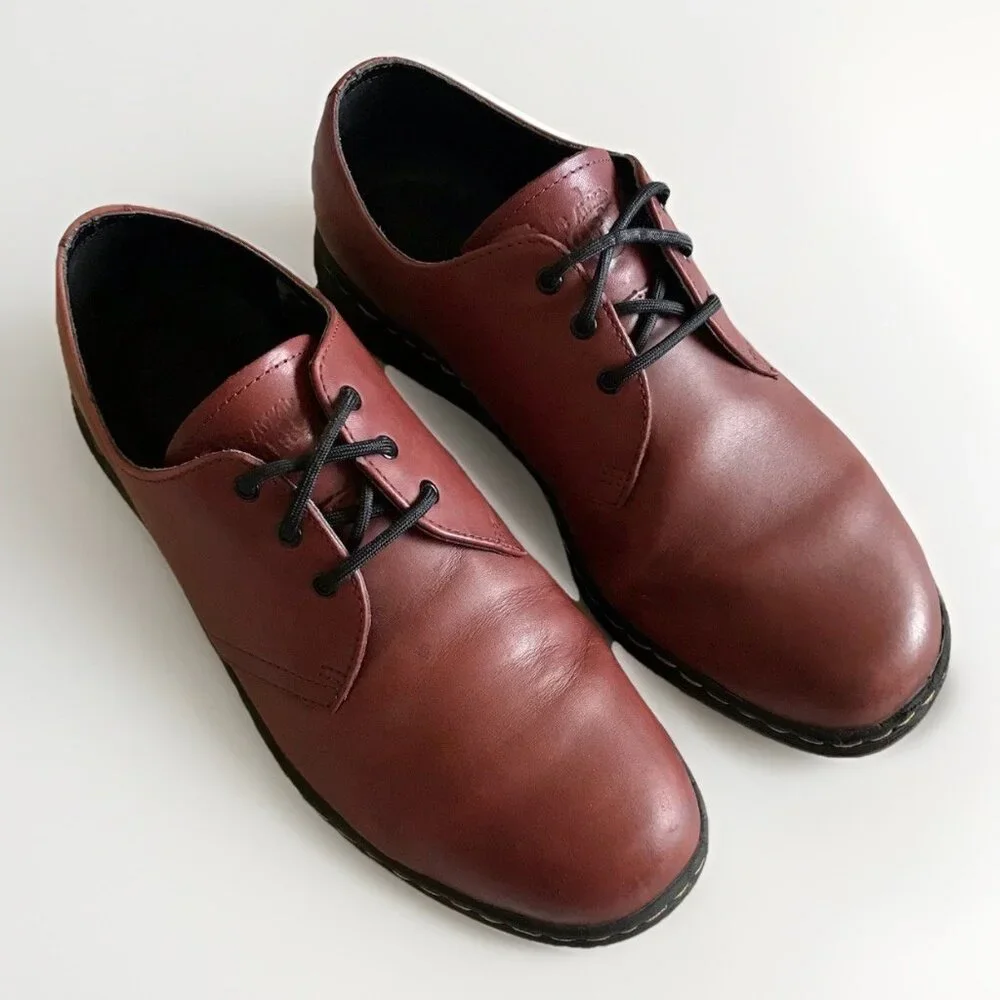Dr Martens Cavendish‎ Cherry Soft Leather Lace Up Oxfords Men’s 10